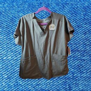 Climate Right‎ by Cuddl Duds Scrub Set Size M Gray *NEW*
